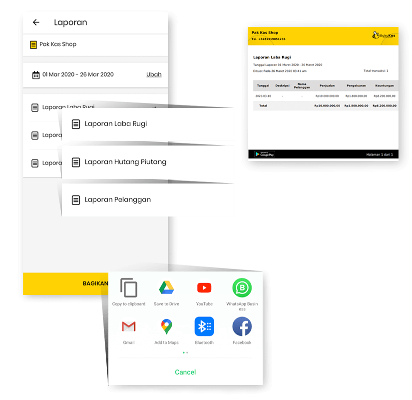 Fitur Unduh Laporan Keuangan pada BukuKas - Aplikasi Keuangan Gratis